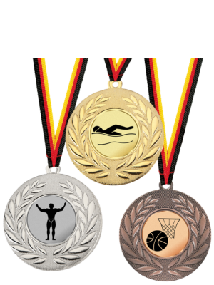 Emblem-Medaillen für Sport, Schule & Vereinswettbewerbe