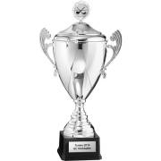 Metallpokal mit Deckel Phoenix Golf