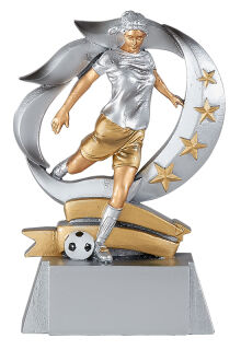 Fußball Trophäe Frauen 15cm