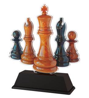 Schach-Trophäe in 3 Größen