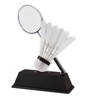Federball-Badminton-Trophäe in 3 Größen