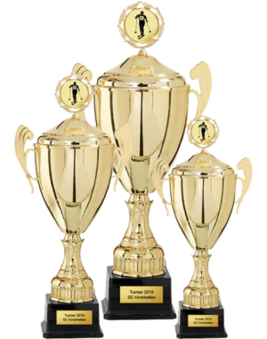 3er-Pokal-Serien mit Deckel – Siegerpokale für jedes Event